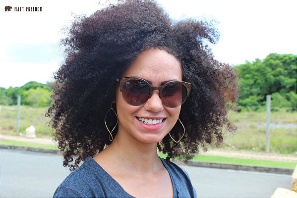 Óculos de Sol Matt F Madeira Floripa