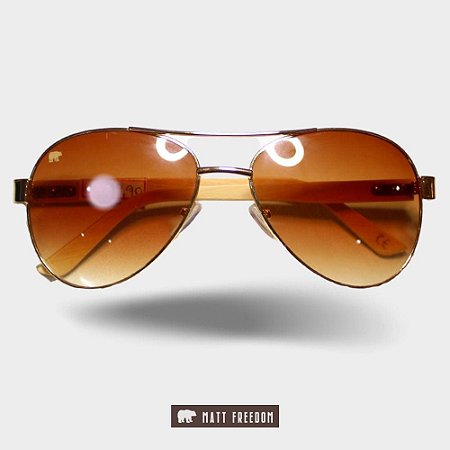 Óculos de Sol Matt F Madeira Pequim