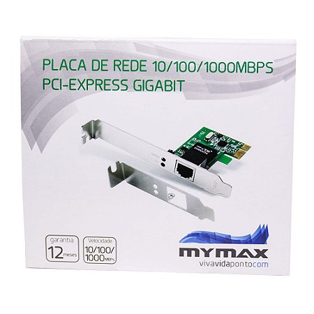 Placa De Rede 10/100/1000Mbps PCI Express Gigabit – Mymax
