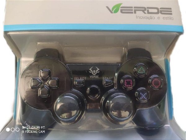 Controle Para PS3 Com Dupla Vibração - Verde Inovação e Estilo