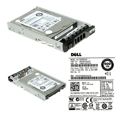 Hd 2.5 Sas Dell 600gb 15k 0990fd 990fd Al13sxb600n 6gbs