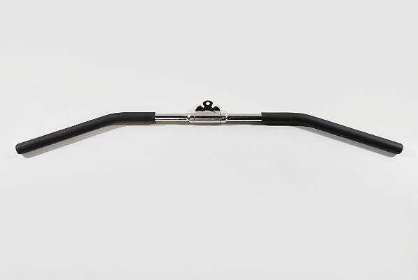 PUXADOR PULLEY 1,20 CROMADO COM PEGADA EMBORRACHADA