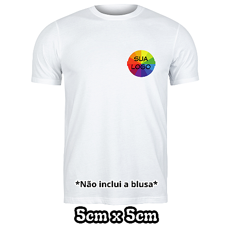 Adesivo Logotipo DTF personalizado 5x5cm