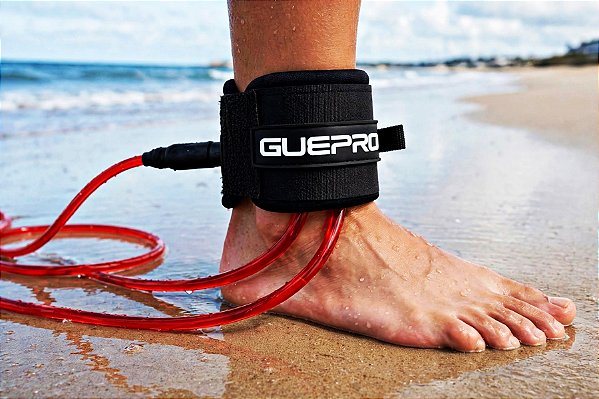LEASH LONGBOARD/ STAND UP PADDLE ROTOR 6,5 MM. x 10' VERMELHO