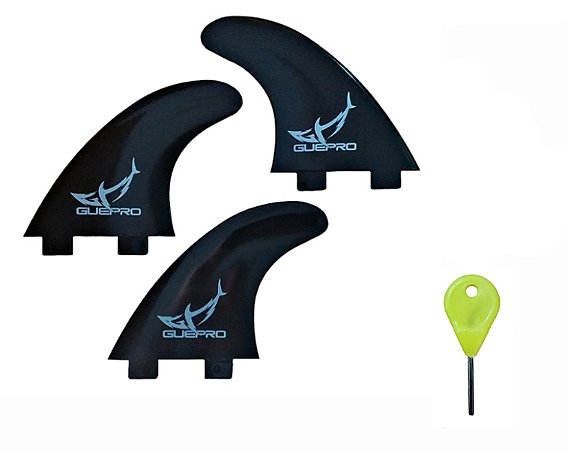 Triquilhas Quilhas Surf Gf1 M5 + Chave Chavinha De Quilha - Kit Surf 7