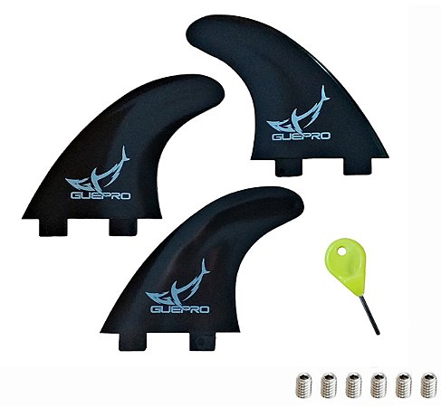 Quilhas Surf M5 Gf1 + Chave De Quilha + 6 Parafusos Gf1 - Kit Surf 16