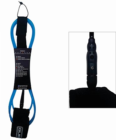 Leash Longboard / Stand Up Paddle Rotor 6,5 mm. x 10' Azul Cristal