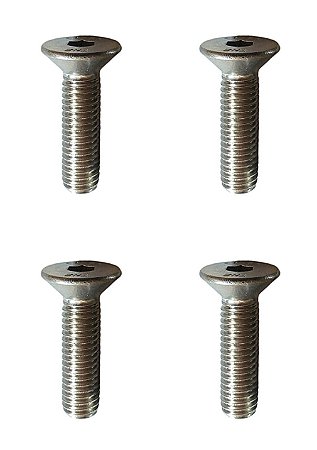 4 Parafusos Allen Cabeça Chata M8 Em Inox Para Hidro Foil