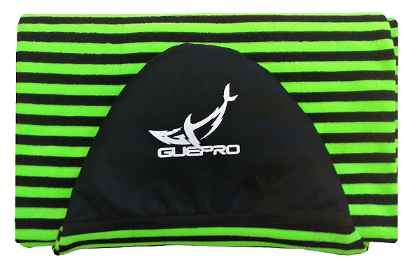 Capa Atoalhada Camisinha Prancha Surf 6'10 Verde e Preto