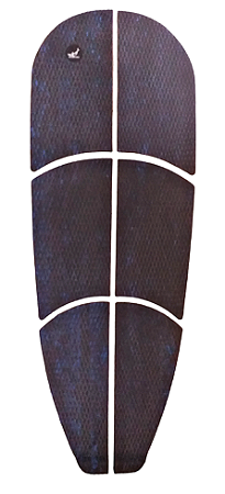 Deck Antiderrapante Stand Up Paddle Sup Camuflado Azul e Preto 6 Partes