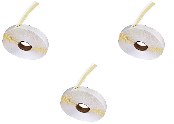 3 Rolos Fita Vaccum Tape Tacky Tape Laminação À Vácuo Amarela