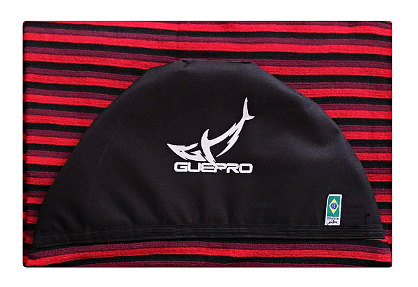 Capa Atoalhada Camisinha Prancha Surf Funboard 6'5" Vermelho e Preto
