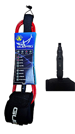 Leash Surf Classic Pro Rotor 6,5 mm. x 6' Vermelho
