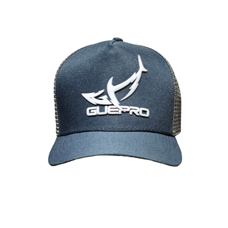 Boné Trucker Guepro Cinza Chumbo Aba Curva Entretelado