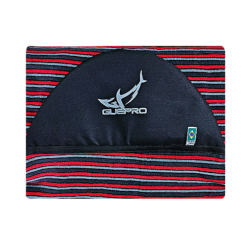 Capa Atoalhada Camisinha Prancha Surf Funboard 7'8" Vermelho, Cinza e Preto