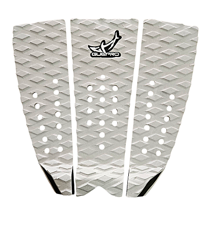 Deck Antiderrapante Surf Guepro Mod2 Fresado 3 Peças Cinza Claro
