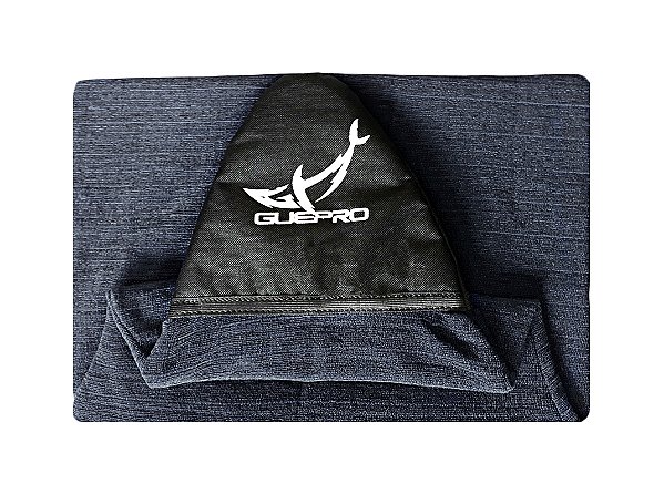 Capa Atoalhada Camisinha Prancha Surf 5'5" Mescla Cinza e Preto