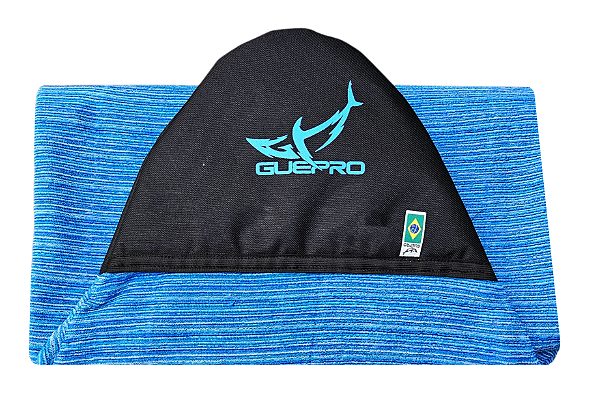 Capa Atoalhada Camisinha Prancha Surf 5'5" Azul Wave