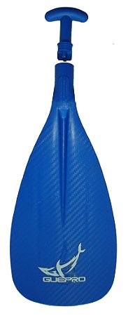 Pá Para Remo Stand Up Paddle - Textura Carbono  Azul