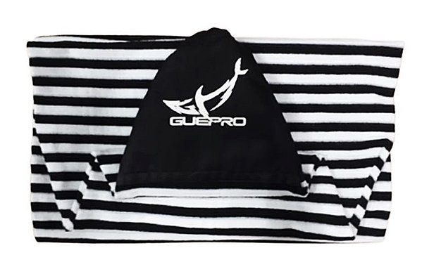 Capa Atoalhada Camisinha Prancha Surf 5'11 Branco e Preto