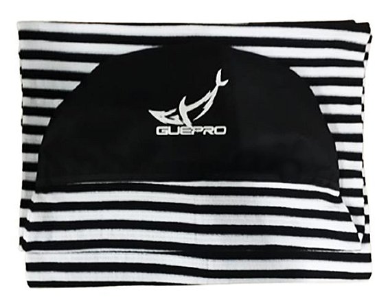 Capa Atoalhada Camisinha Prancha Surf Funboard 7'6 Branco e Preto