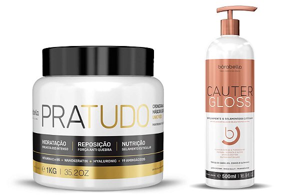 Cronograma Pratudo Borabella Mascara + Cauter Gloss Kit