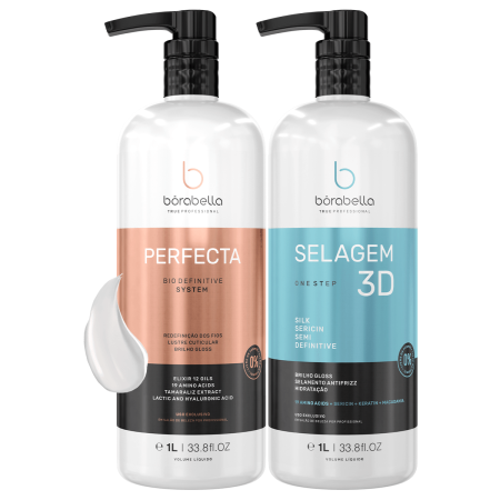 Kit Borabella Selagem 3d + Perfecta Bio Definitive Sem Formol 1l