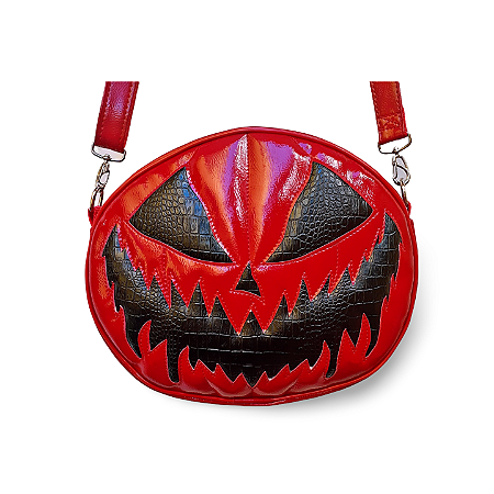 Bolsa Abóbora Bloody Monster Vermelha e Preta