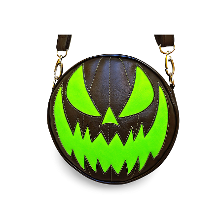 Bolsa Abóbora Halloween Mini Preta e Verde