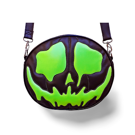 Bolsa Abóbora Halloween Alma Monster Neon Verde