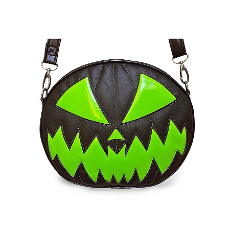 Bolsa Abóbora Halloween Verde e Preta