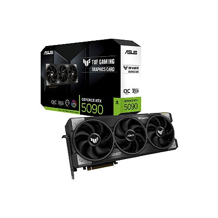 Placa de Vídeo NVIDIA GeForce Asus TUF RTX 5090 OC 32GB GDDR7 512 Bits 2x HDMI, 3x DP