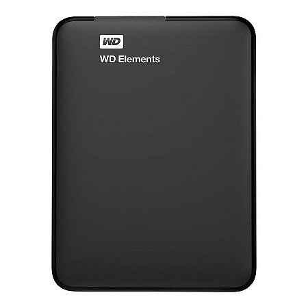 HD Externo Portátil WD 2TB USB 3.0 Elements Preto
