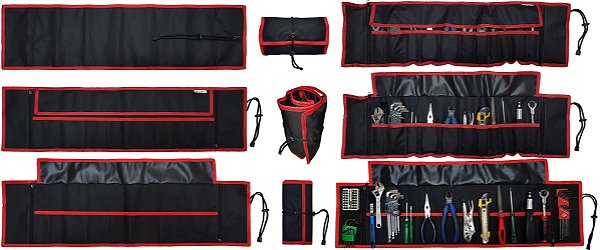 Bolsa Porta Ferramentas de Enrolar para Motos com 21cm