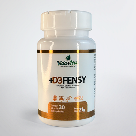 D3FENSY 2000 UI | Vitamina D3 | Aumentar a Imunidade | Saúde e Bem Estar | 30 cap