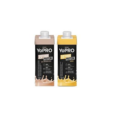 Kit 18 - Yopro Danone 14g High Protein 250ml Zero Açucares