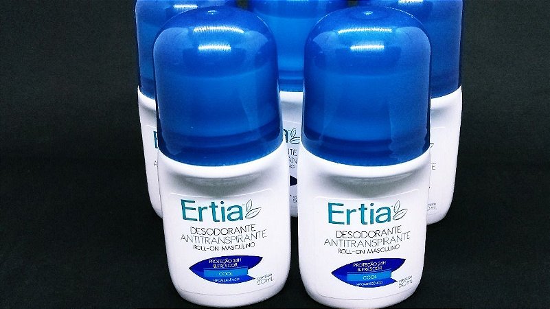 4 Ertia Desodorante Roll-on Cool Anti-transpirante 24h Amway
