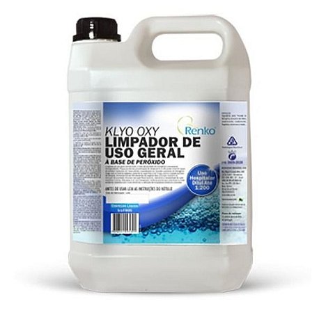 Klyo Oxy Uso Geral Composto De Peroxido 5l Renko Fresh Limpador Multiuso Limpa Carpetes Penaverde
