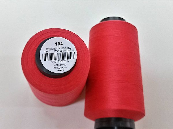 LINHA BORDADO E COSTURA FOSCA 4572MT GROSELH / 194