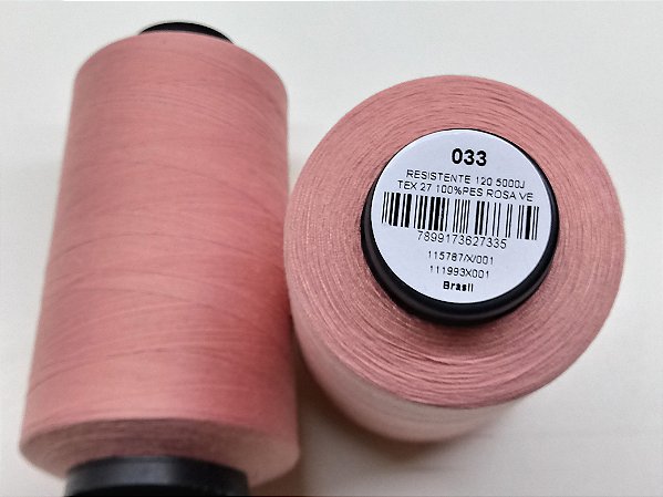 LINHA BORDADO E COSTURA FOSCA 4572MT ROSA VELHO / 033