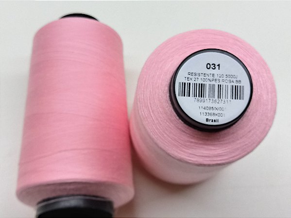 LINHA BORDADO E COSTURA FOSCA 4572MT ROSA BB / 031