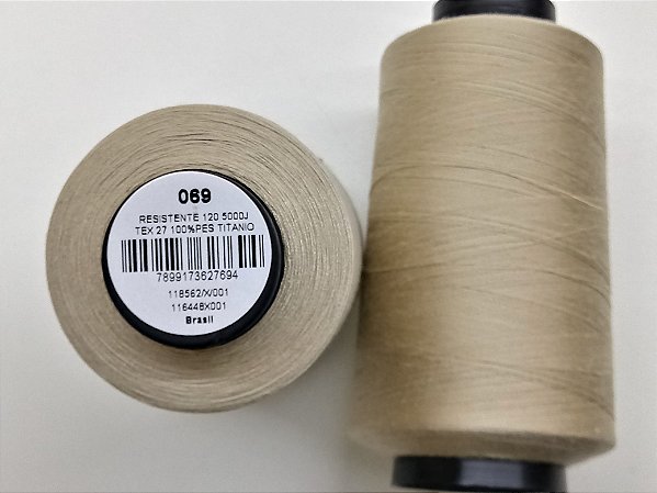 LINHA BORDADO E COSTURA FOSCA 4572MT TITANIO / 069
