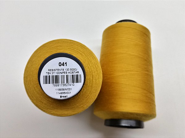 LINHA BORDADO E COSTURA FOSCA 4572MT MOSTARDA / 041