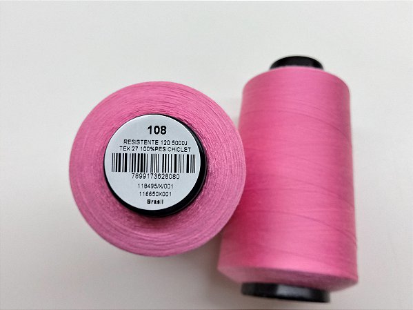 LINHA BORDADO E COSTURA FOSCA 4572MT CHICLETE / 108