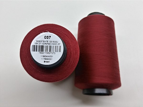 LINHA BORDADO E COSTURA FOSCA 4572MT VINHO / 037