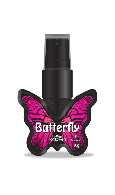 Butterflay Exitante Feminino e Vibrador Liquido - 20g Hot Flowers