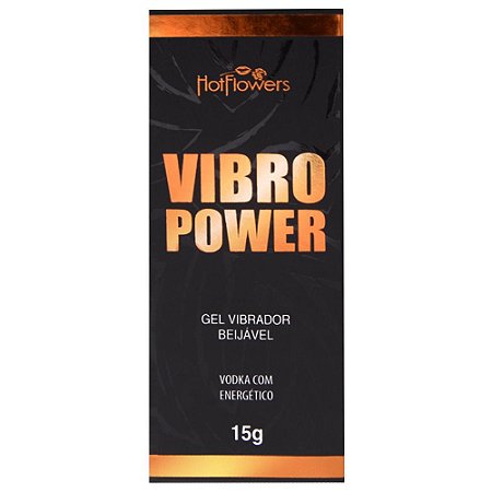 Gel Vibrador Beijável Vibro Power Vodka com Energético 15g