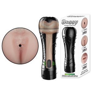 Masturbador Ânus Com Vibrador formato lanterna