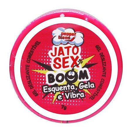 Jato Sex Boom Gel Comestível Esquenta, Gela e Vibra 7g Pepper Blend