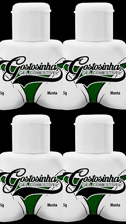 Gostosinha Gel Comestível Menta 25gr - Kit 10UN